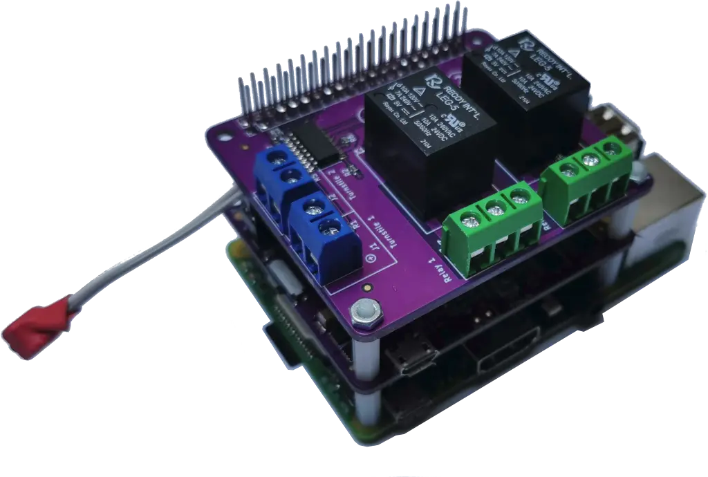 qSE: Raspberry Pi IO HAT with 2 input and 2 relay output